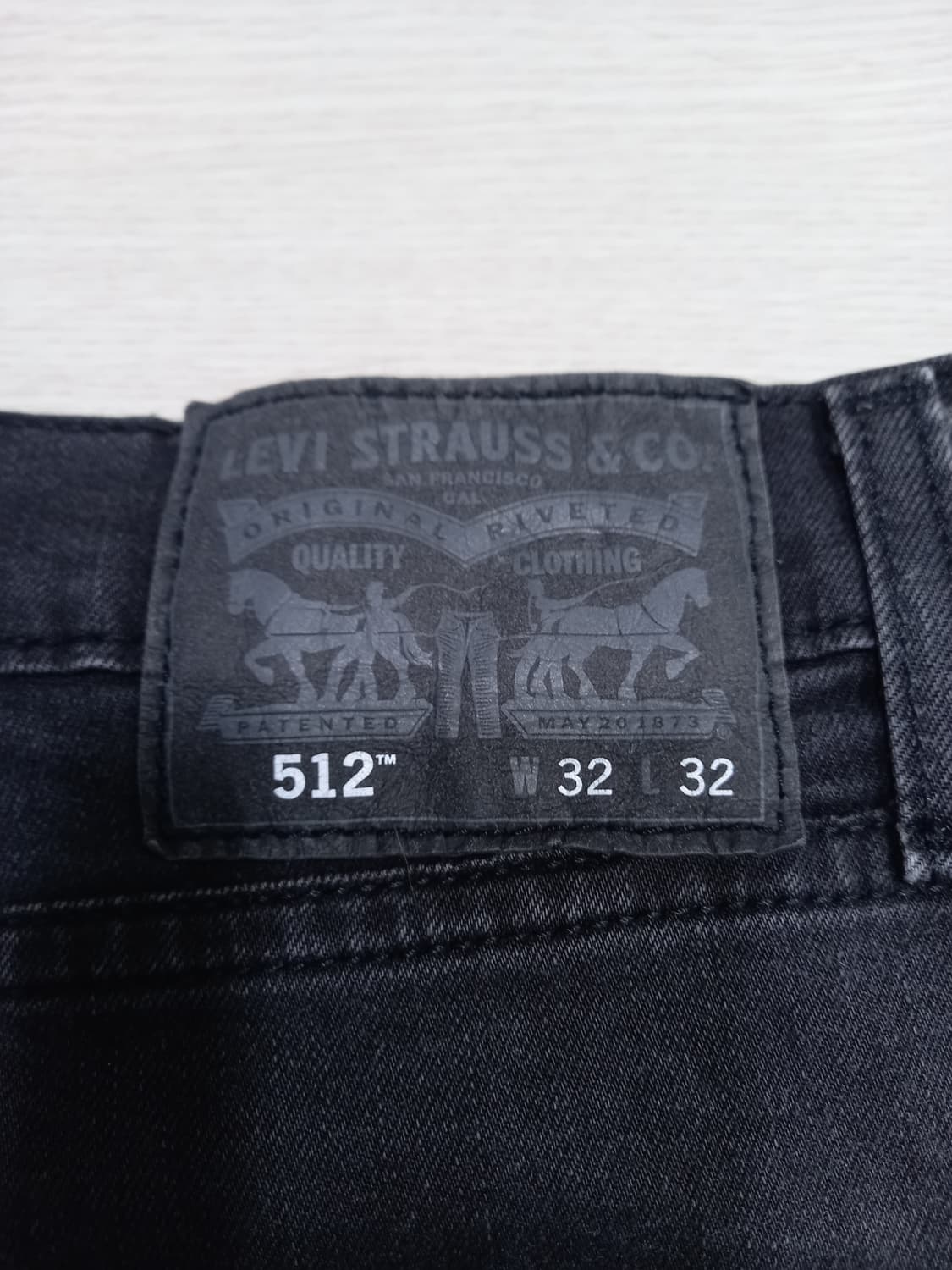 32 리바이스512 이집트 스판 슬림일자진 블랙 32-317 상품이미지5