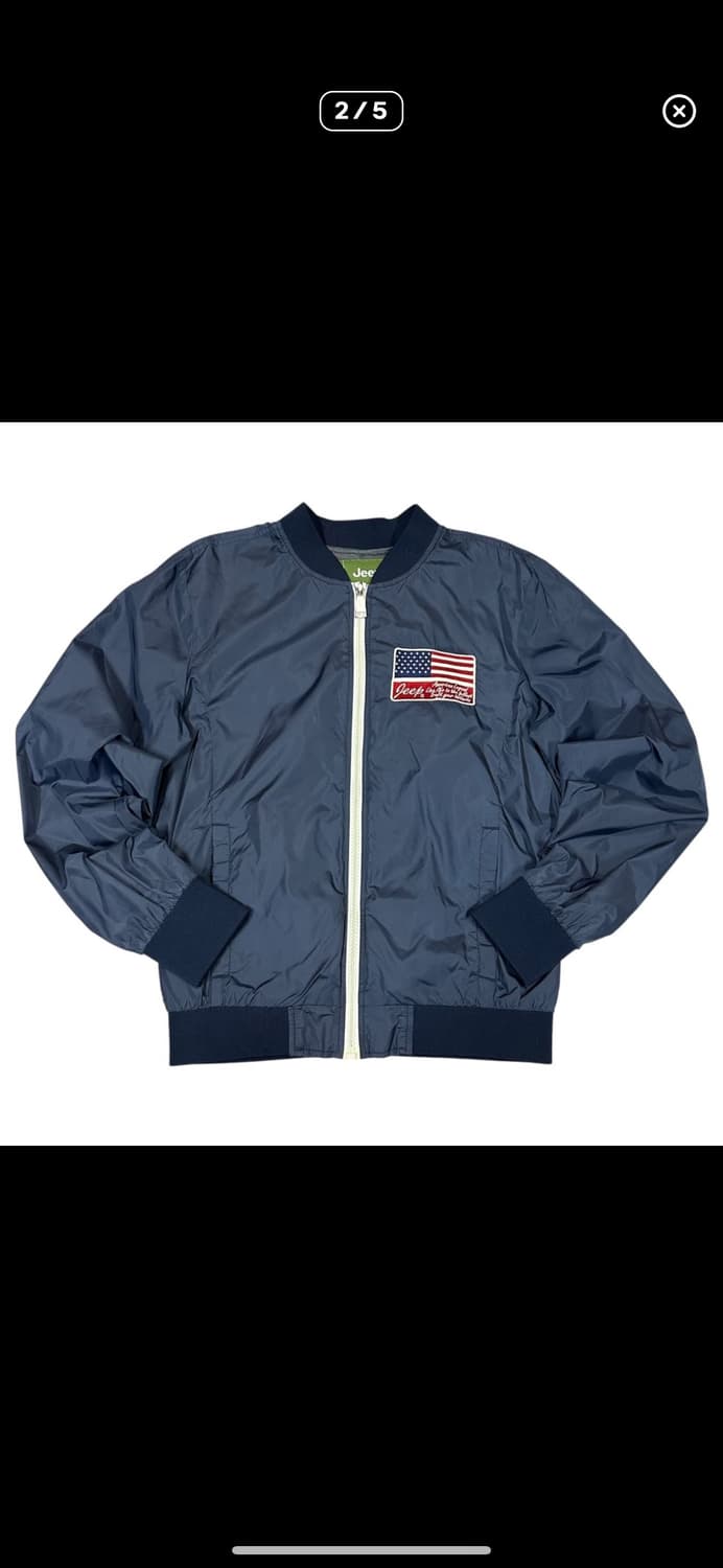  (바배) 지프 성조기 빅로고 바람막이 자켓 상품이미지2