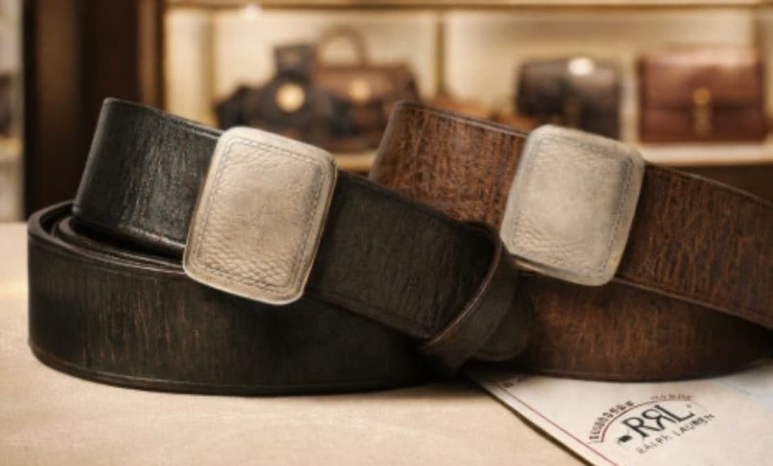 RRL 빈센스 벨트 블랙 32 상품이미지1