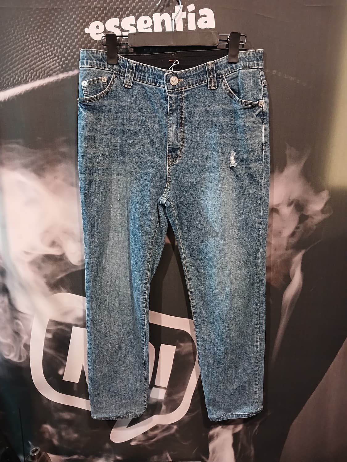 밴딩 데님 팬츠 상품이미지1