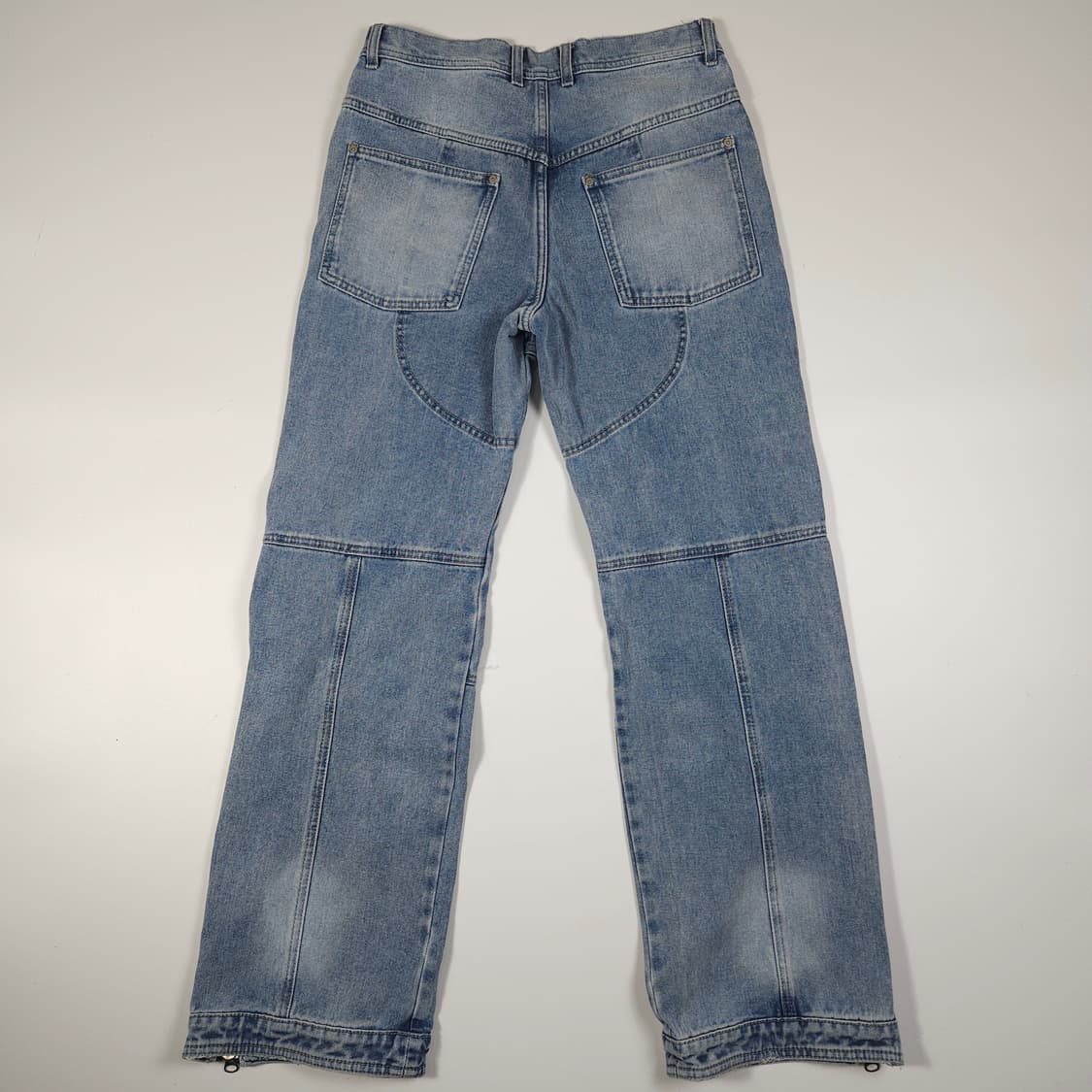 앤더슨벨 워시드 지퍼 와이드 데님 팬츠 상품이미지3