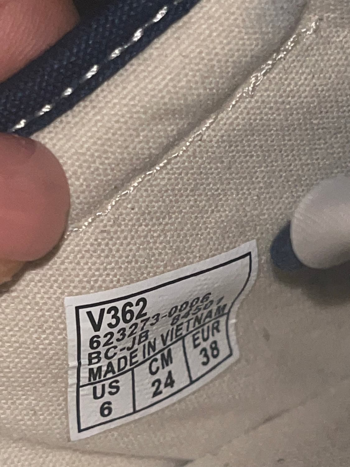 반스 네이비 스니커즈 240 상품이미지4