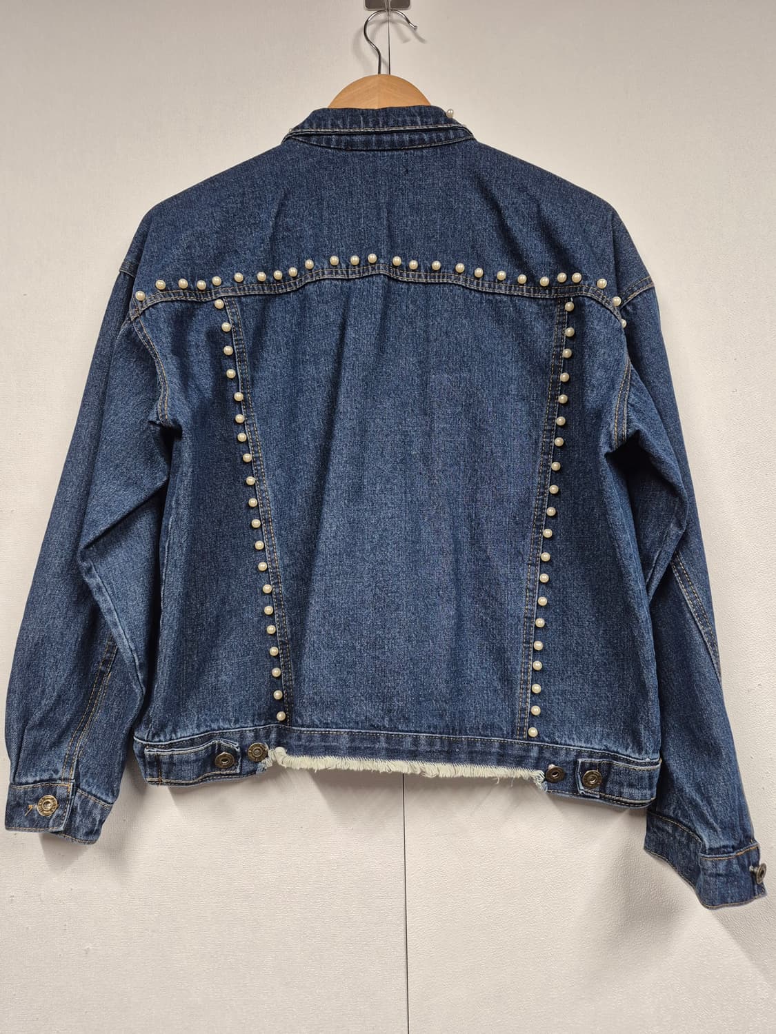 진주 포인트 진청 자켓 상품이미지2