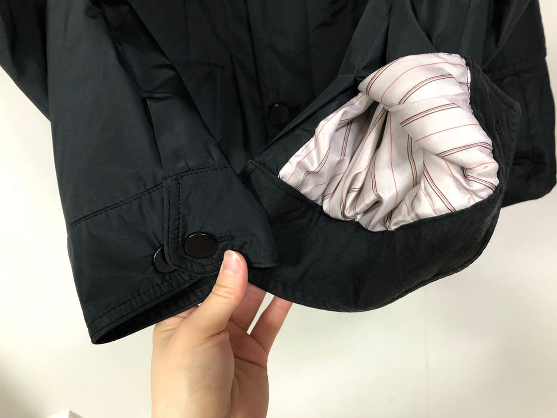 한섬 시스템 여성 하이넥 레이어드 경량 패딩 자켓 _ 블랙  상품이미지4