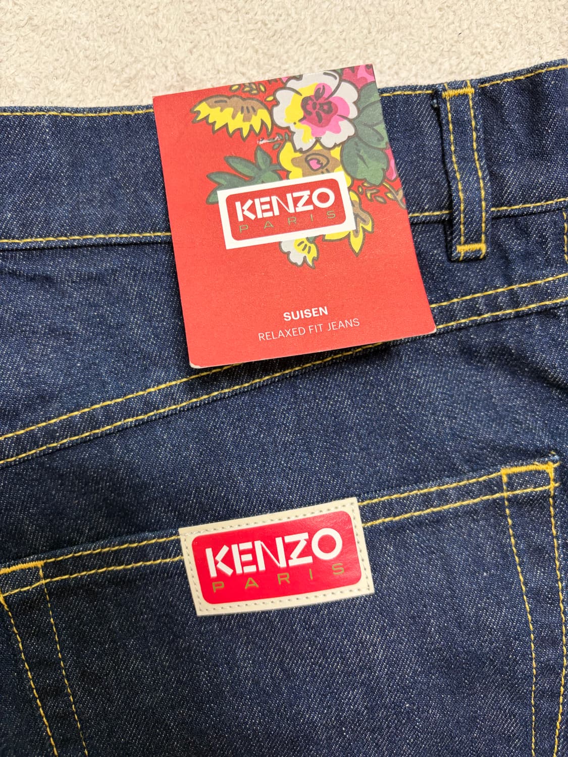 [30] 겐조 파리 수이센 릴렉스드 핏 데님진 청바지 택채 새상품 상품이미지5