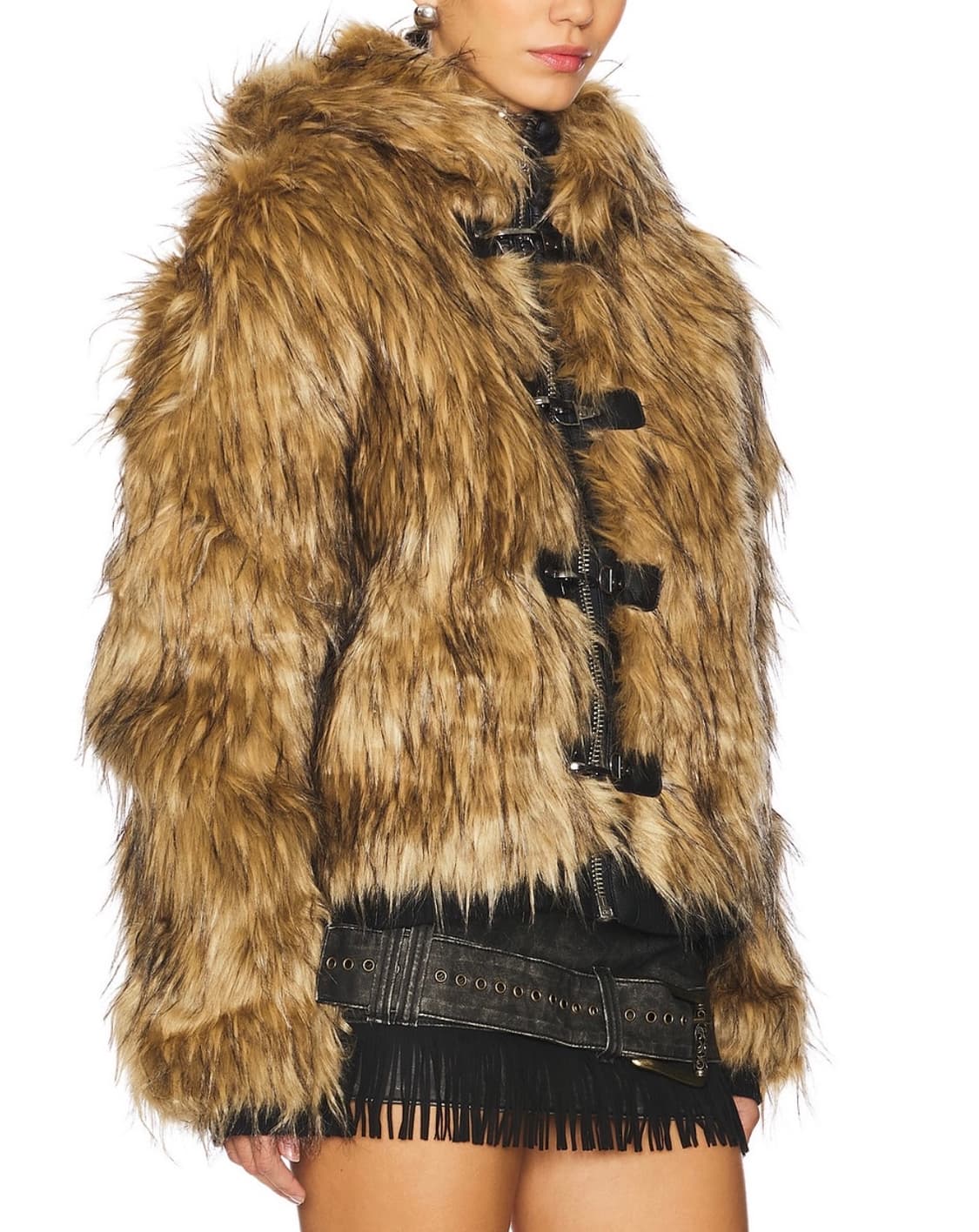 Jaded London 제이디드런던 블론드 멘도자 퍼 자켓 S 상품이미지5