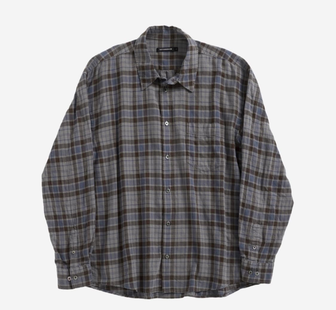 Hatchingroom Classic Shirt Over Dyed Che 상품이미지1