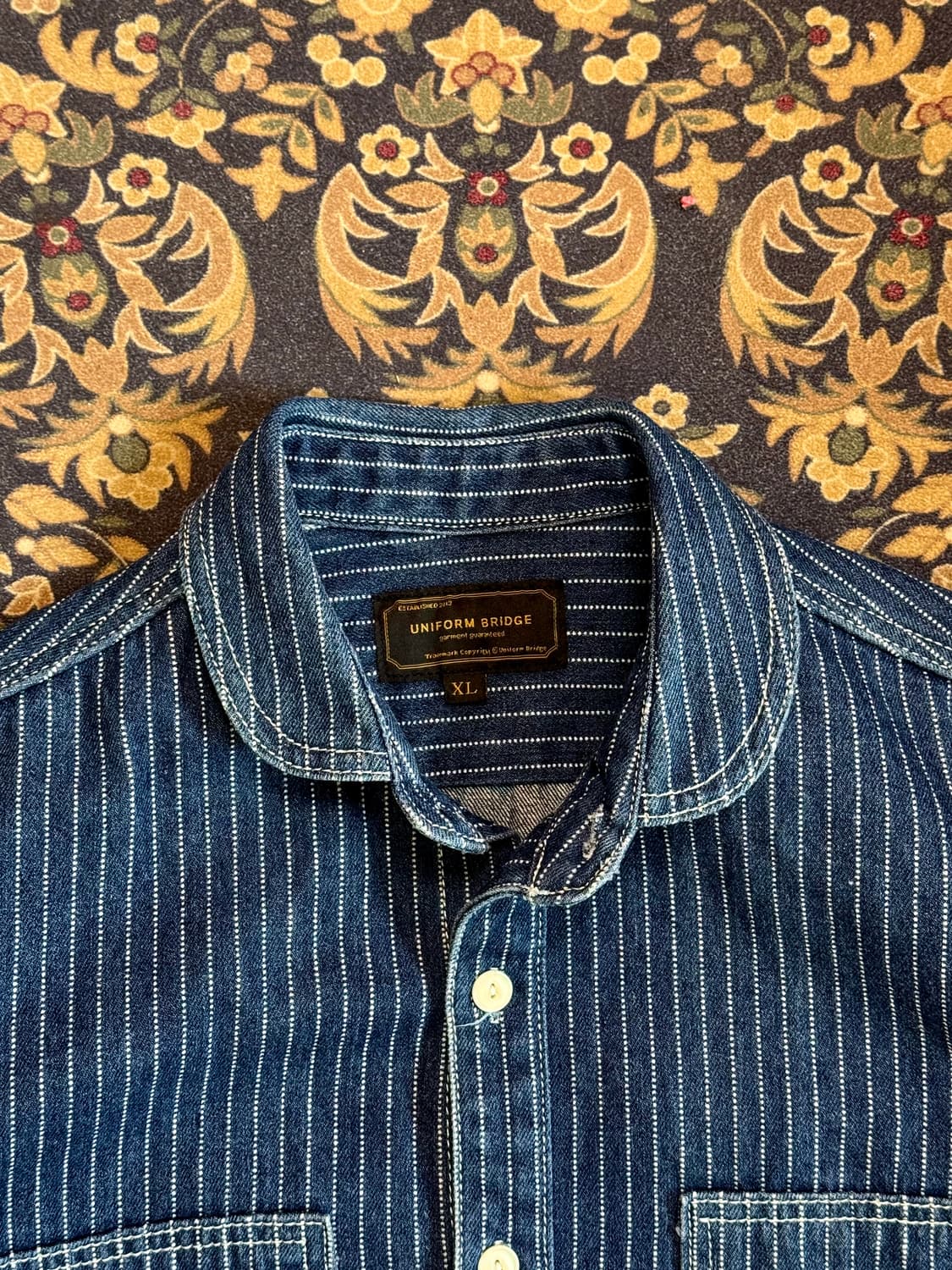 유니폼브릿지 와바시패턴 워크셔츠 상품이미지2