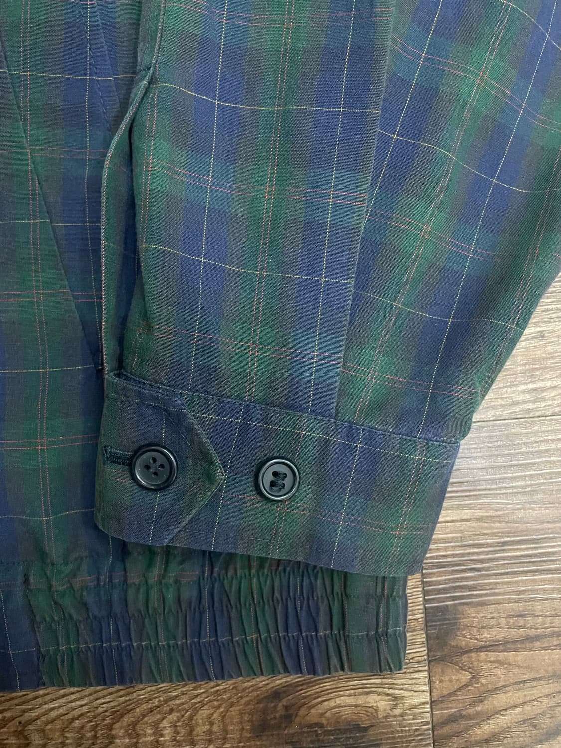 버버리 타탄 체크 블루종 헤링턴 자켓 48 상품이미지4