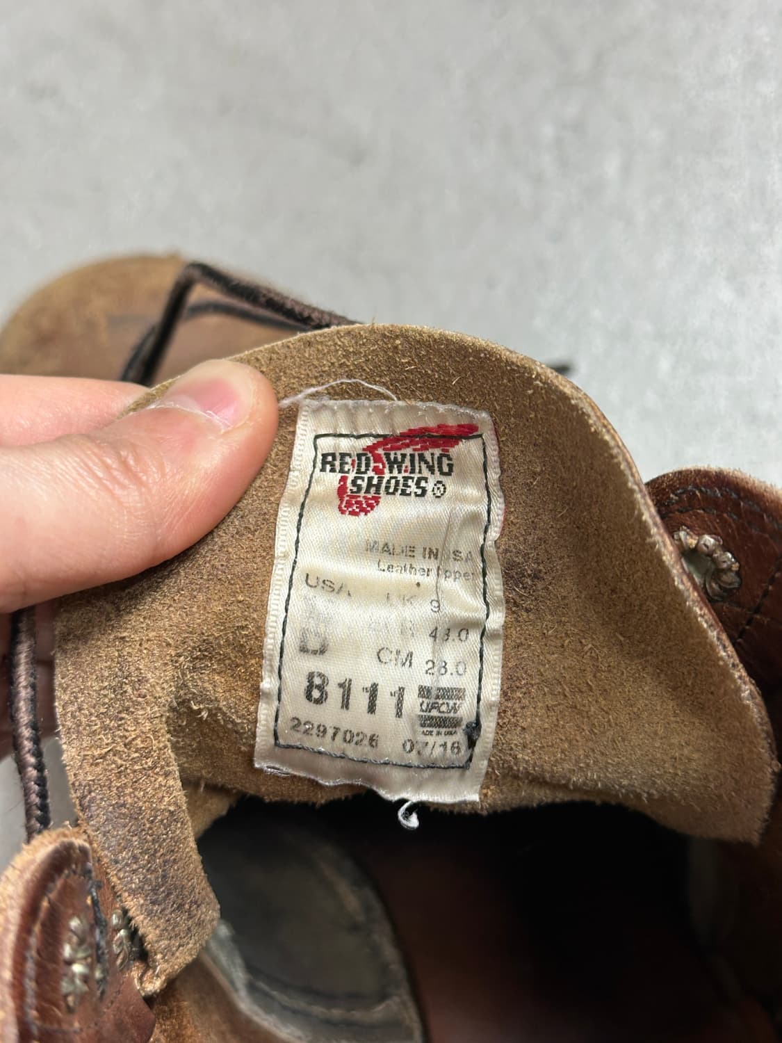 OG USA Made 레드윙 8111 아이언레인저 하드에이징 상품이미지9