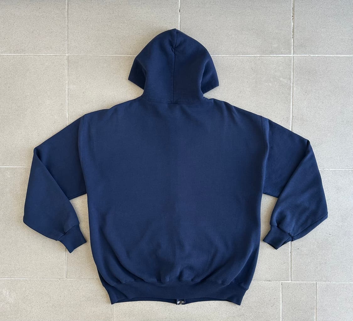 90s 빈티지 러셀 후드집업 네이비 XL 상품이미지2