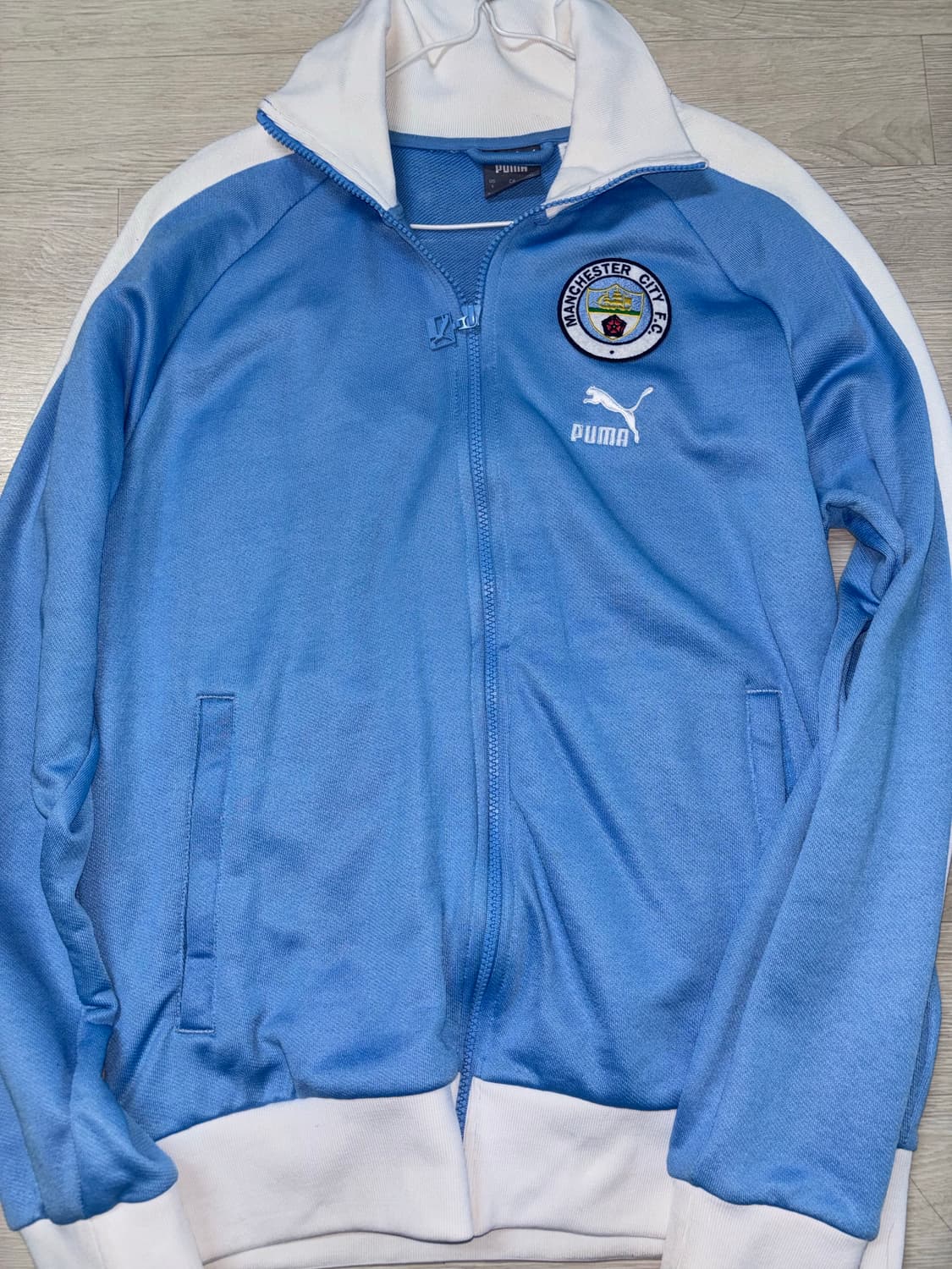 맨시티 맨체스터 시티 로고 져지 트랙탑 스카이블루  상품이미지1