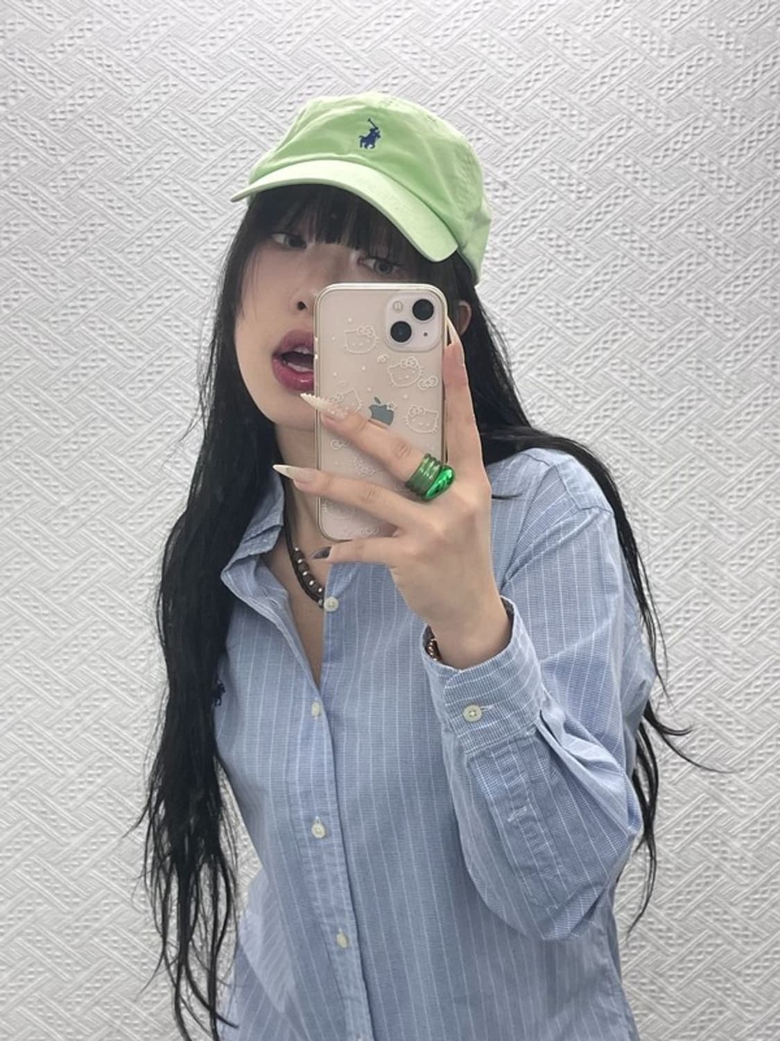 폴로 랄프로렌 캐주얼 피스타치오 그린 볼캡 C08434 상품이미지1