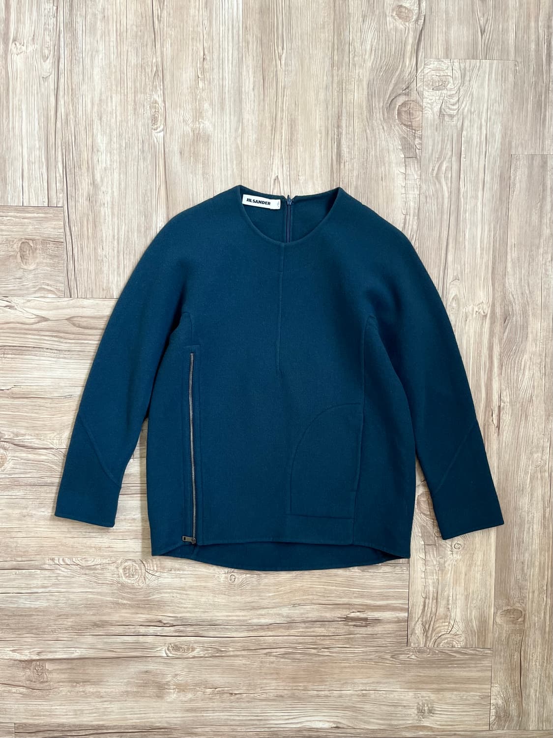 JIL SANDER 스톤블루 울 스웨터  상품이미지1