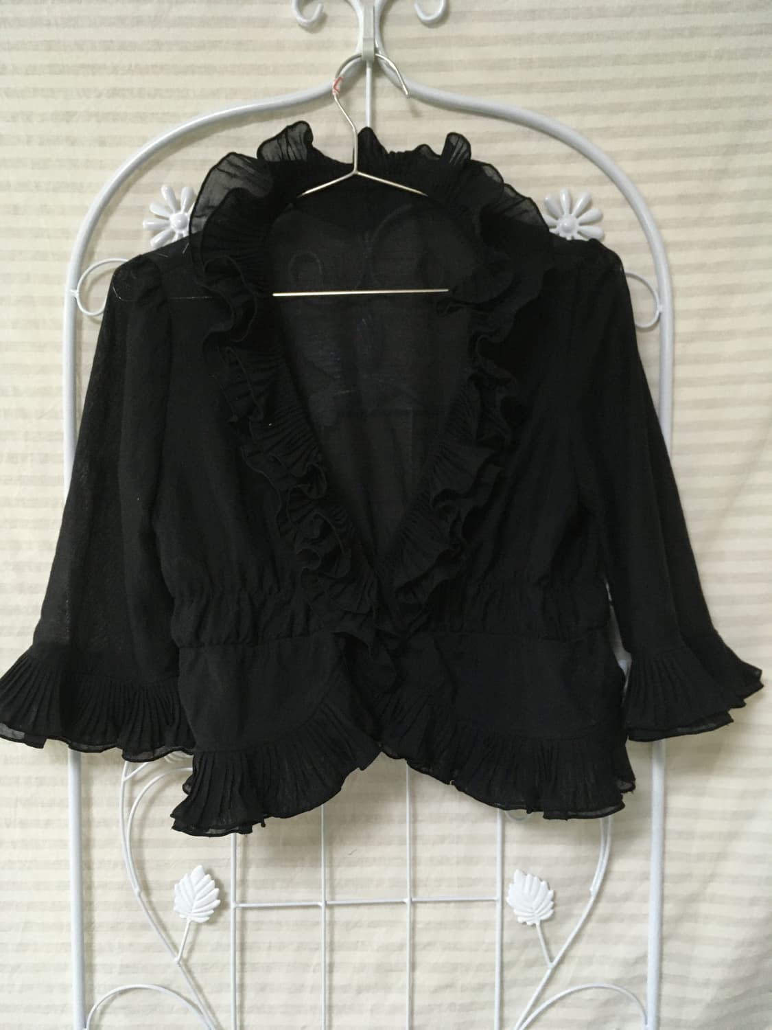 빈티지 블랙 레이스 블라우스 y2k 스트릿 갸루 펑키 일본빈티지639 f 상품이미지1