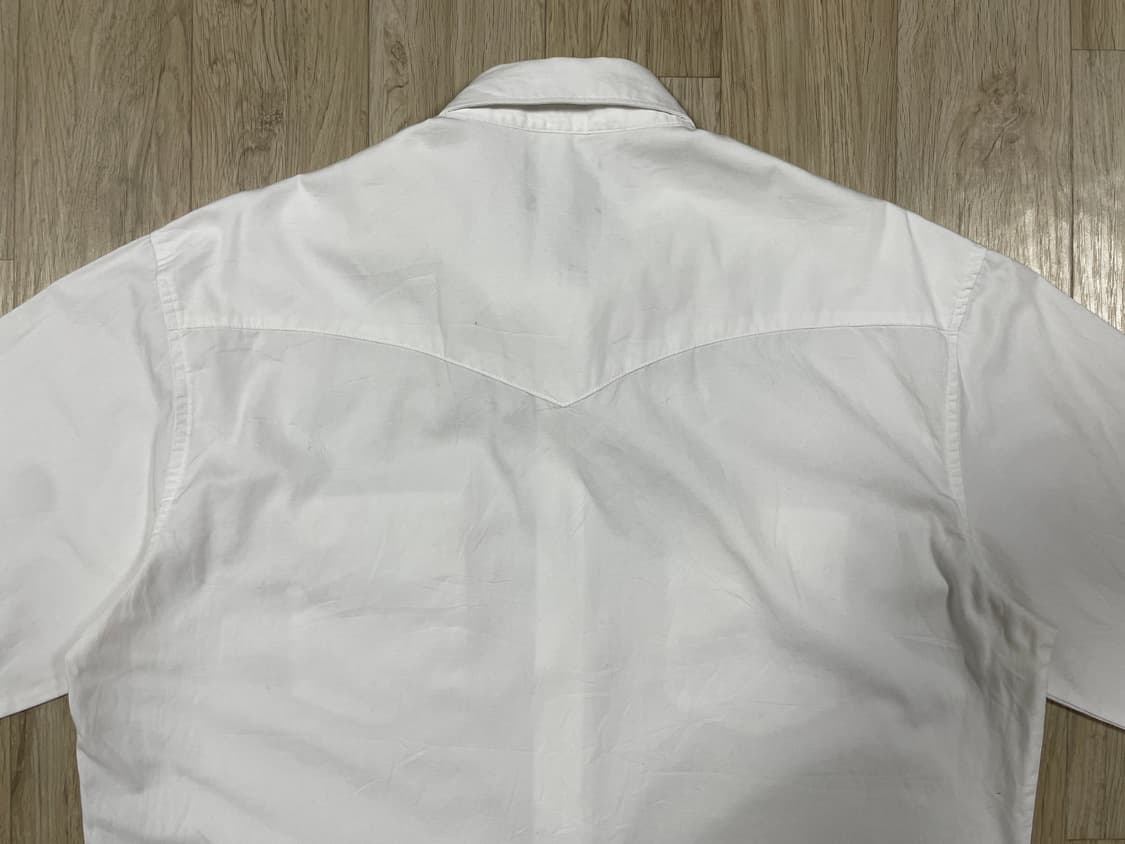 110) 90's 랭글러 화이트 웨스턴셔츠 상품이미지7
