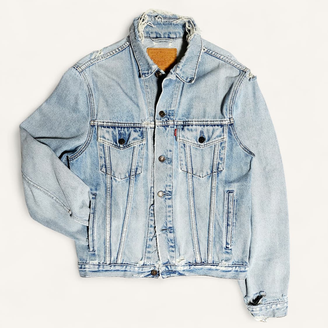 [S(100)][리바이스]90's 디스트로이드 트러커 3세대 데님 자켓 상품이미지1