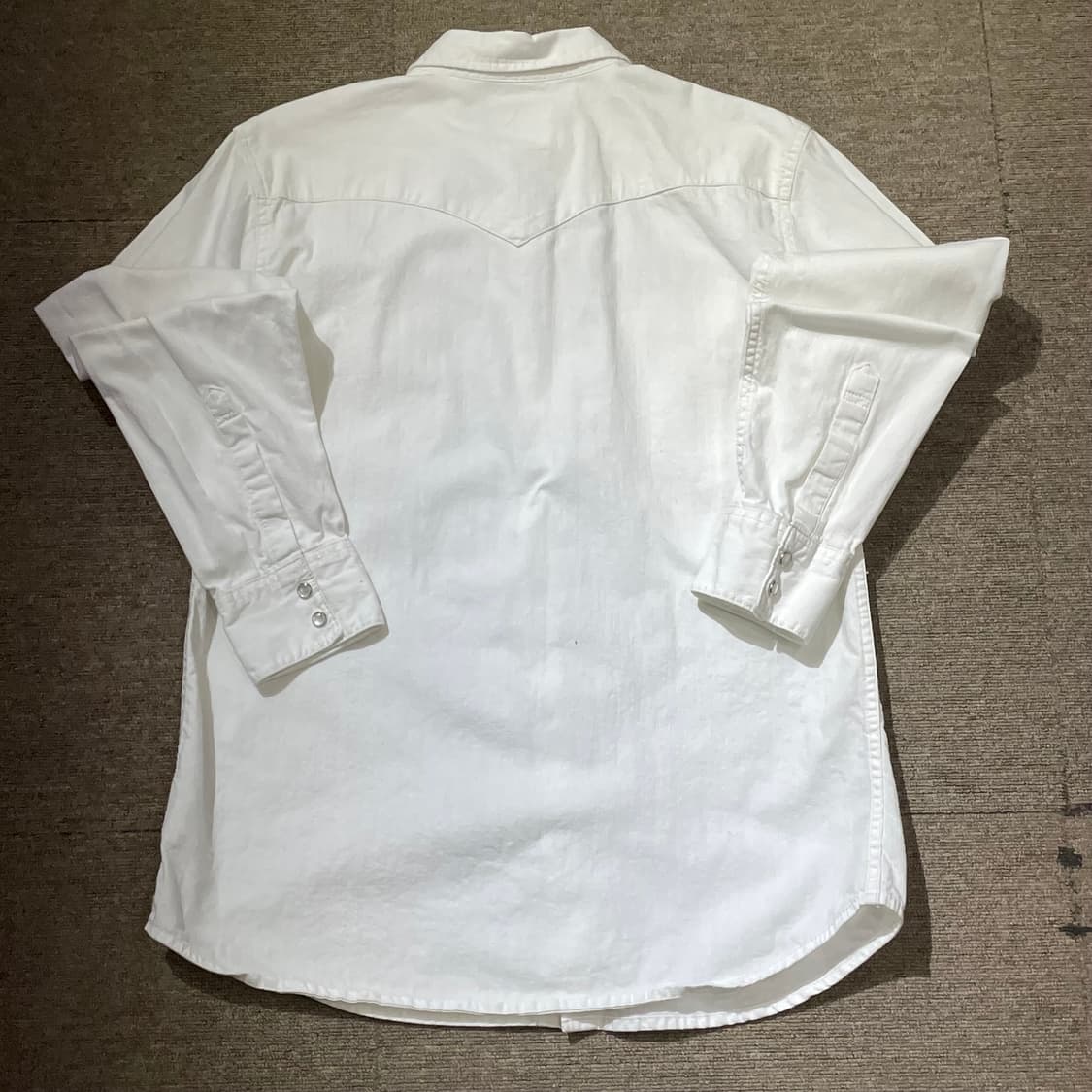 (L) Levi's 리바이스 코튼 화이트 웨스턴 셔츠 상품이미지7