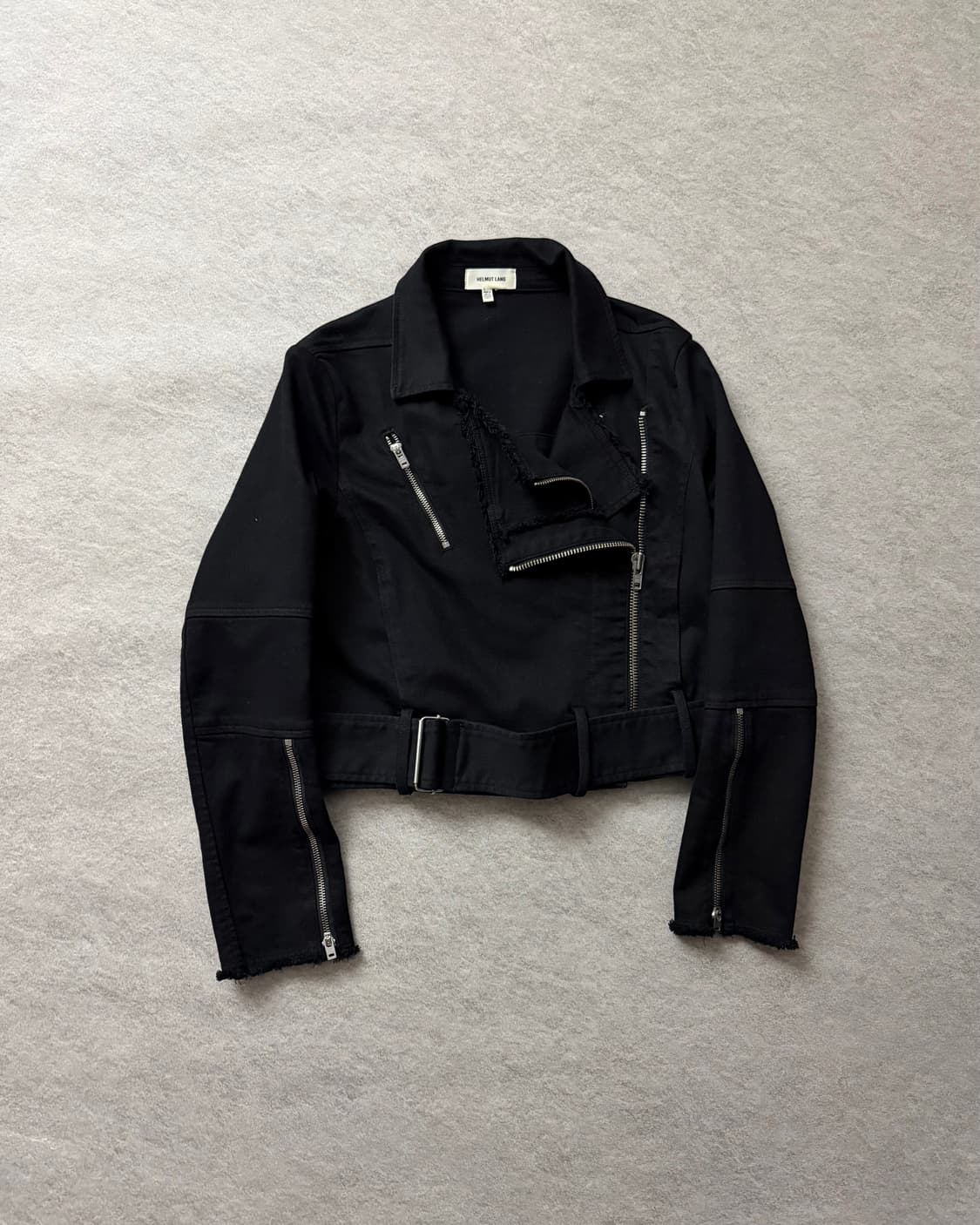 헬무트랭 데미지 크롭 사선 자켓 상품이미지1