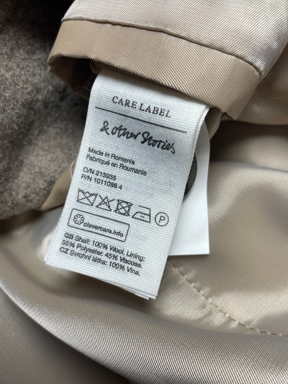 (한번착용) &otherstories 앤아더스토리즈 울 100% 코트 M 상품이미지9