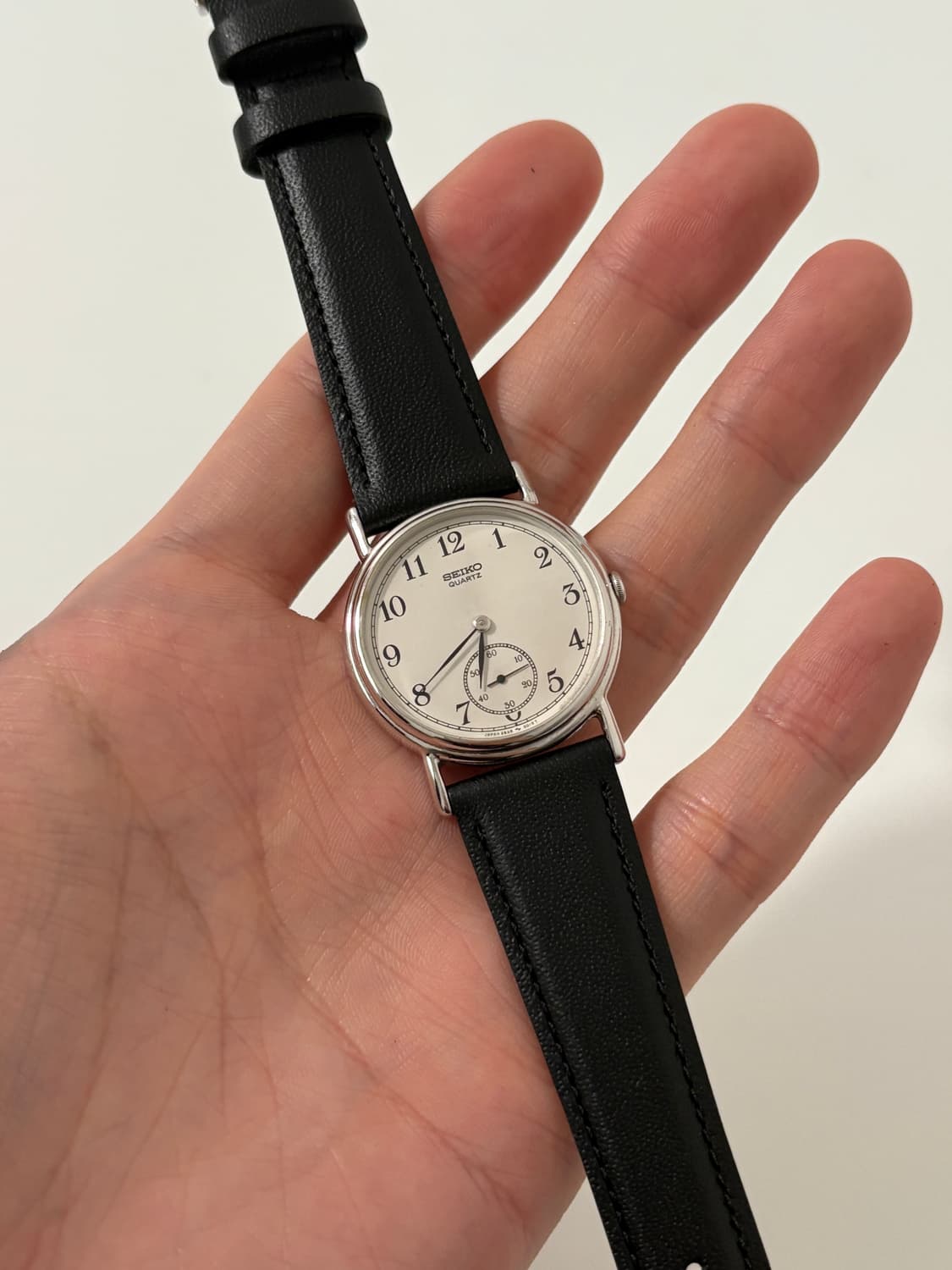 80s chariot small seconds silver quartz 상품이미지2