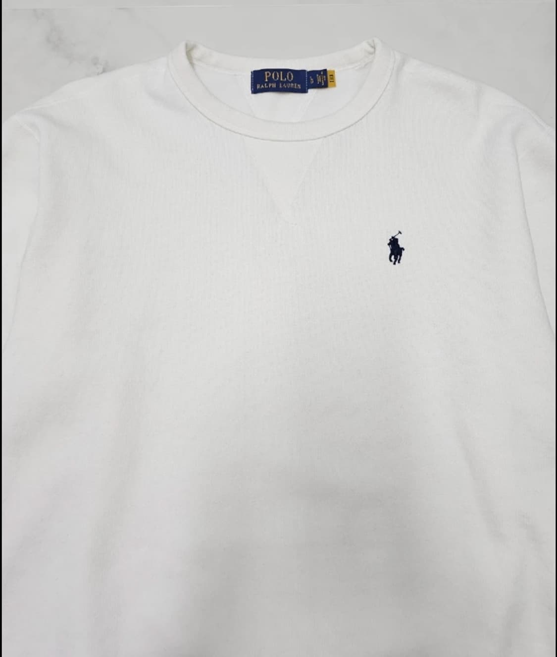 폴로 흰색 남성 맨투맨 100 상품이미지2
