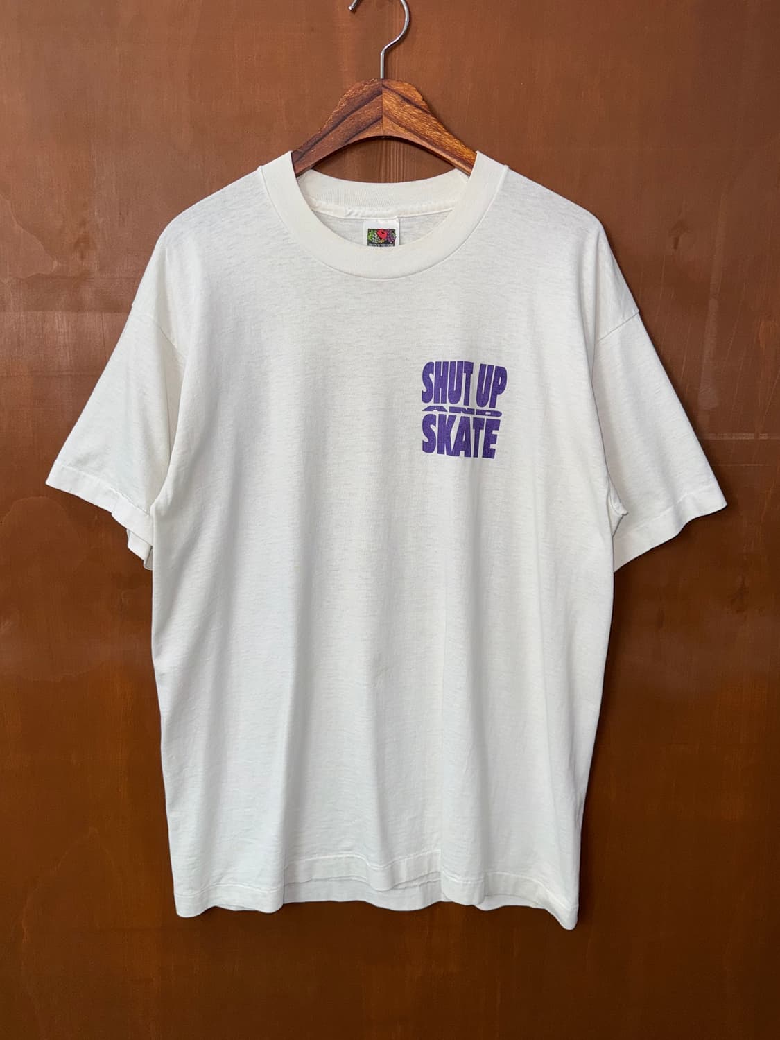 80s 프루트오브더룸 shut up and skate 티셔츠 상품이미지3