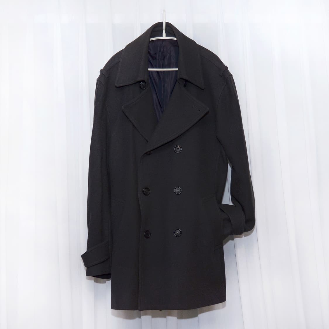 송지오 이탈리안 패브릭 울캐시미어 와이드카라 더블 코트 (100-105) 상품이미지1