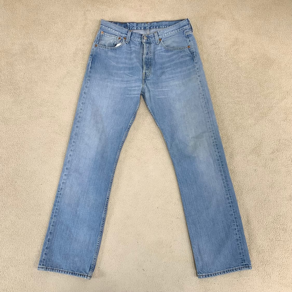 빈티지 리바이스 501 워싱 데님팬츠( 30사이즈 ) 남자청바지 연청 상품이미지2