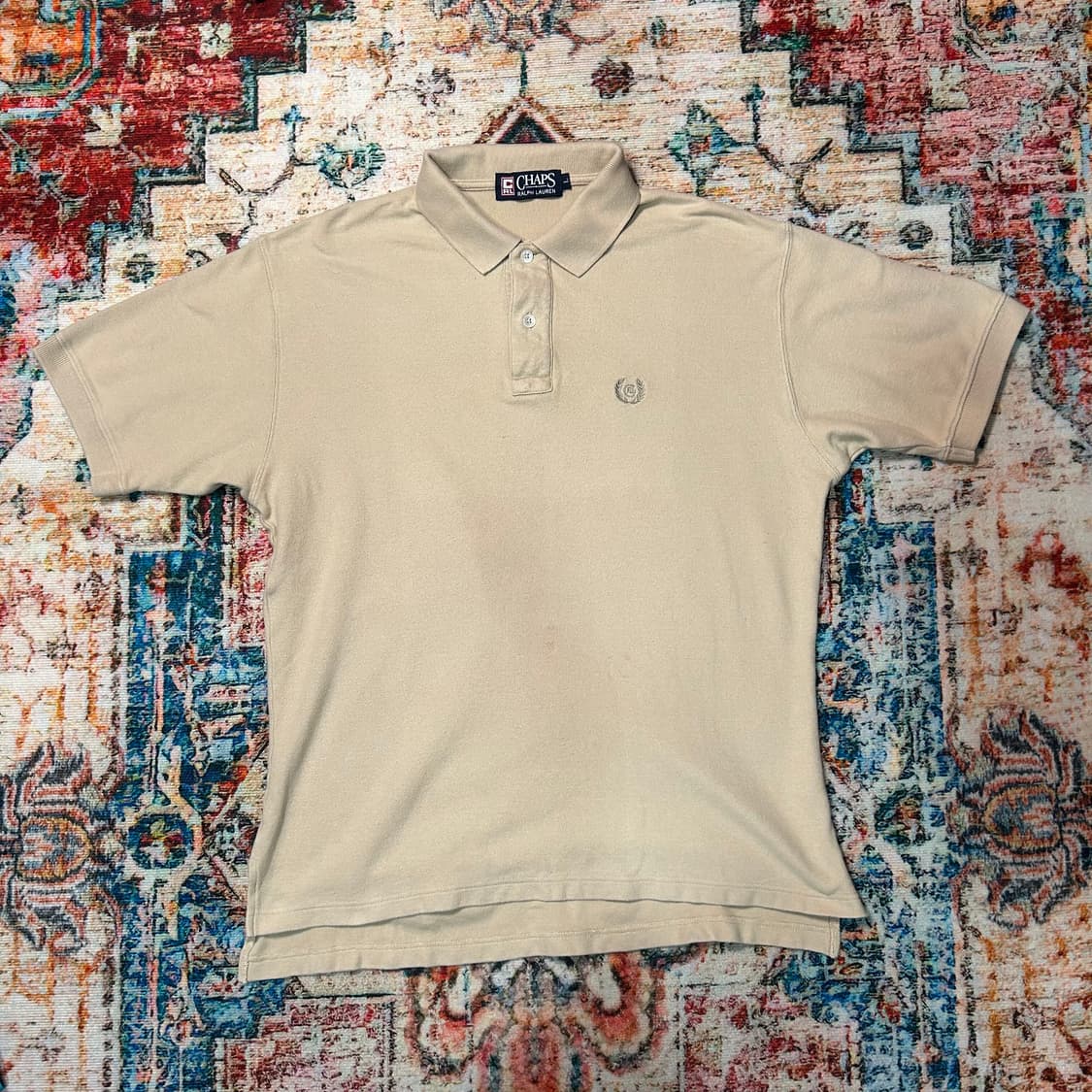 [L] 챕스 랄프로렌 월계수 로고 카라 반팔 상품이미지1