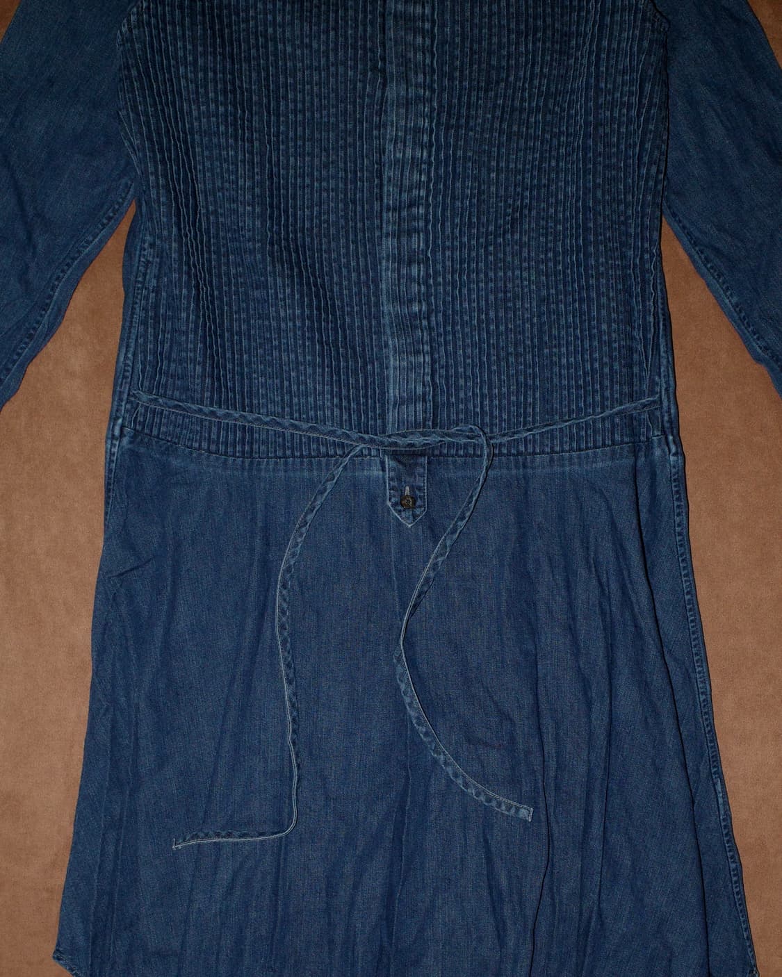 캐피탈 핀턱 데님 원피스 상품이미지4