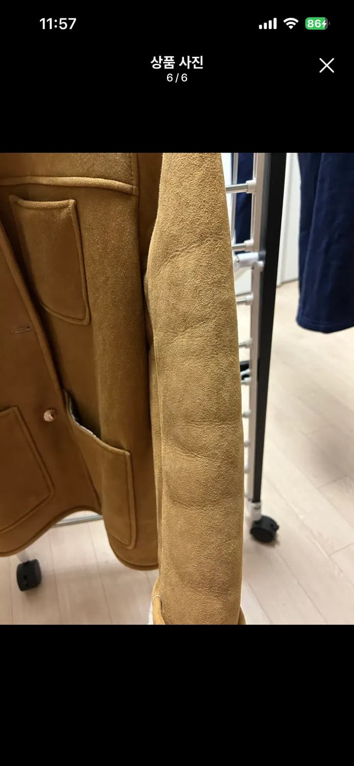 11am 양가죽 무스탕 M 상품이미지6