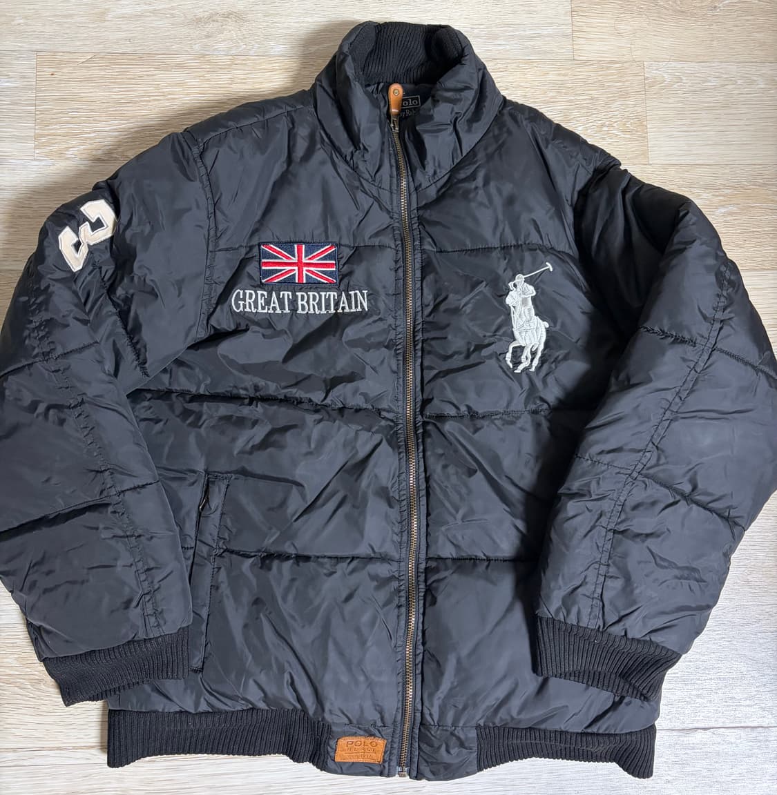 폴로 빅포니 브리튼 패딩 블랙 M 상품이미지1