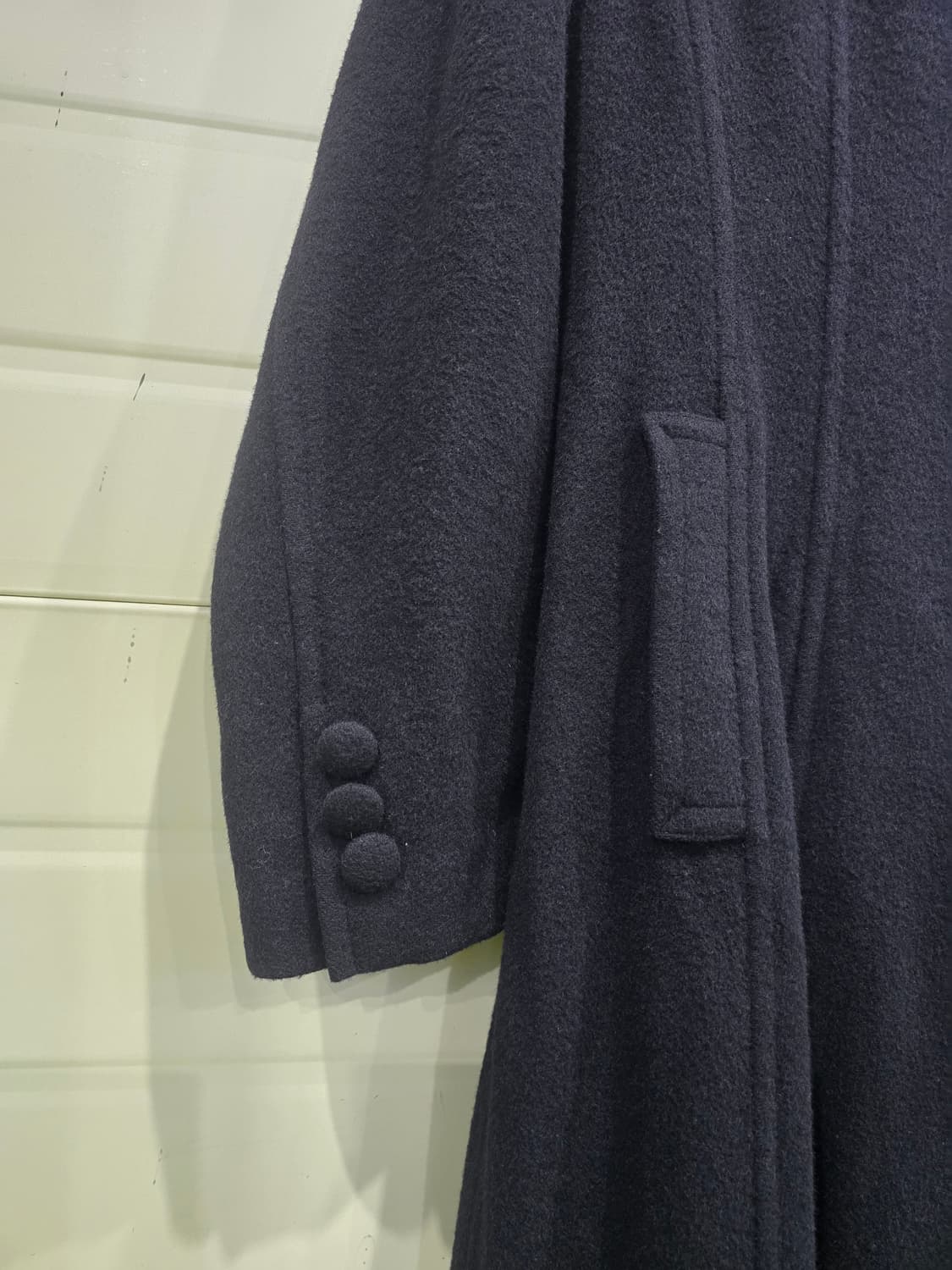 SERGE 블랙 롱 모직 코트  상품이미지3