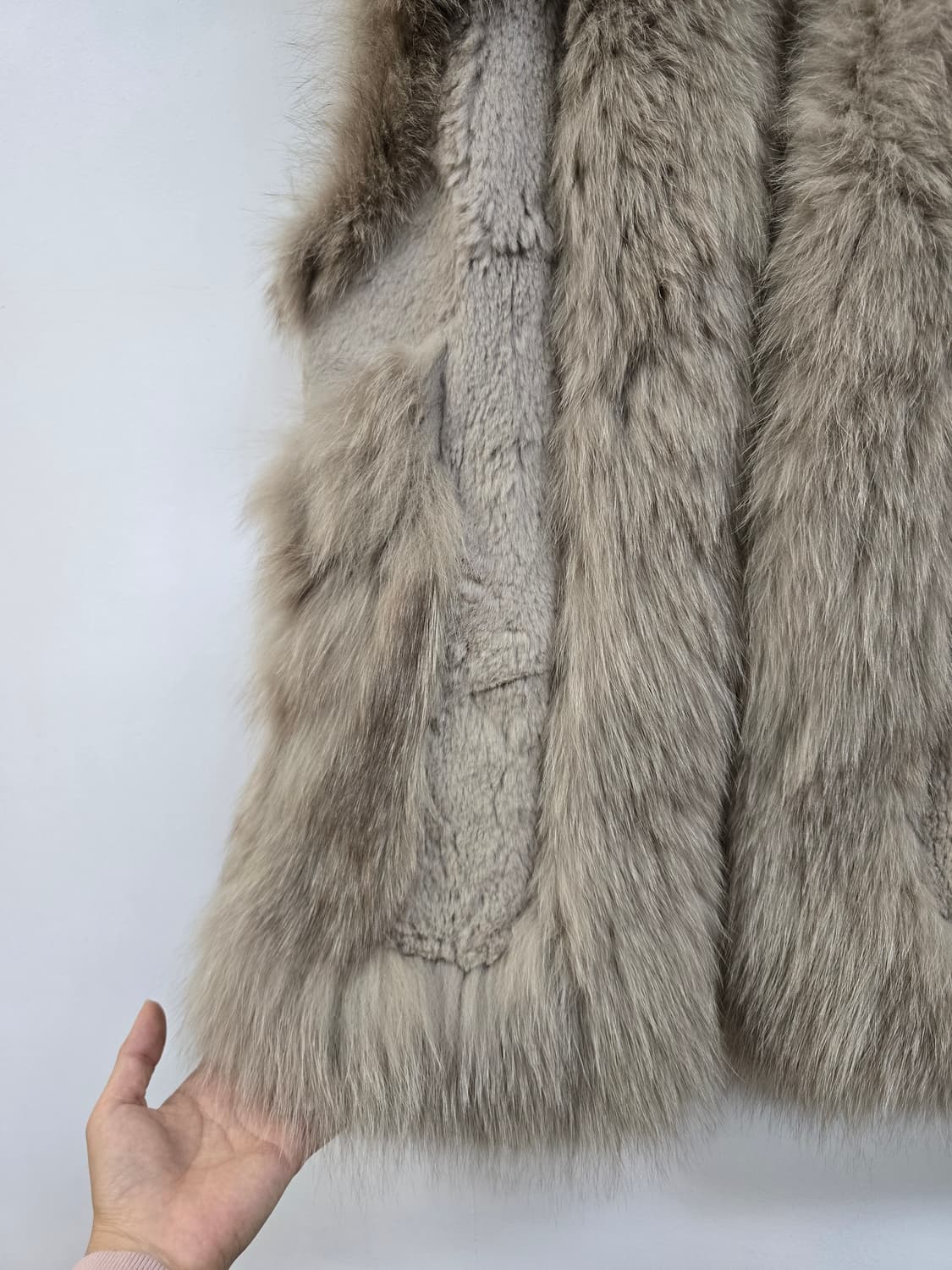 대동모피 고급진 천연 폭스퍼 베스트 상품이미지5