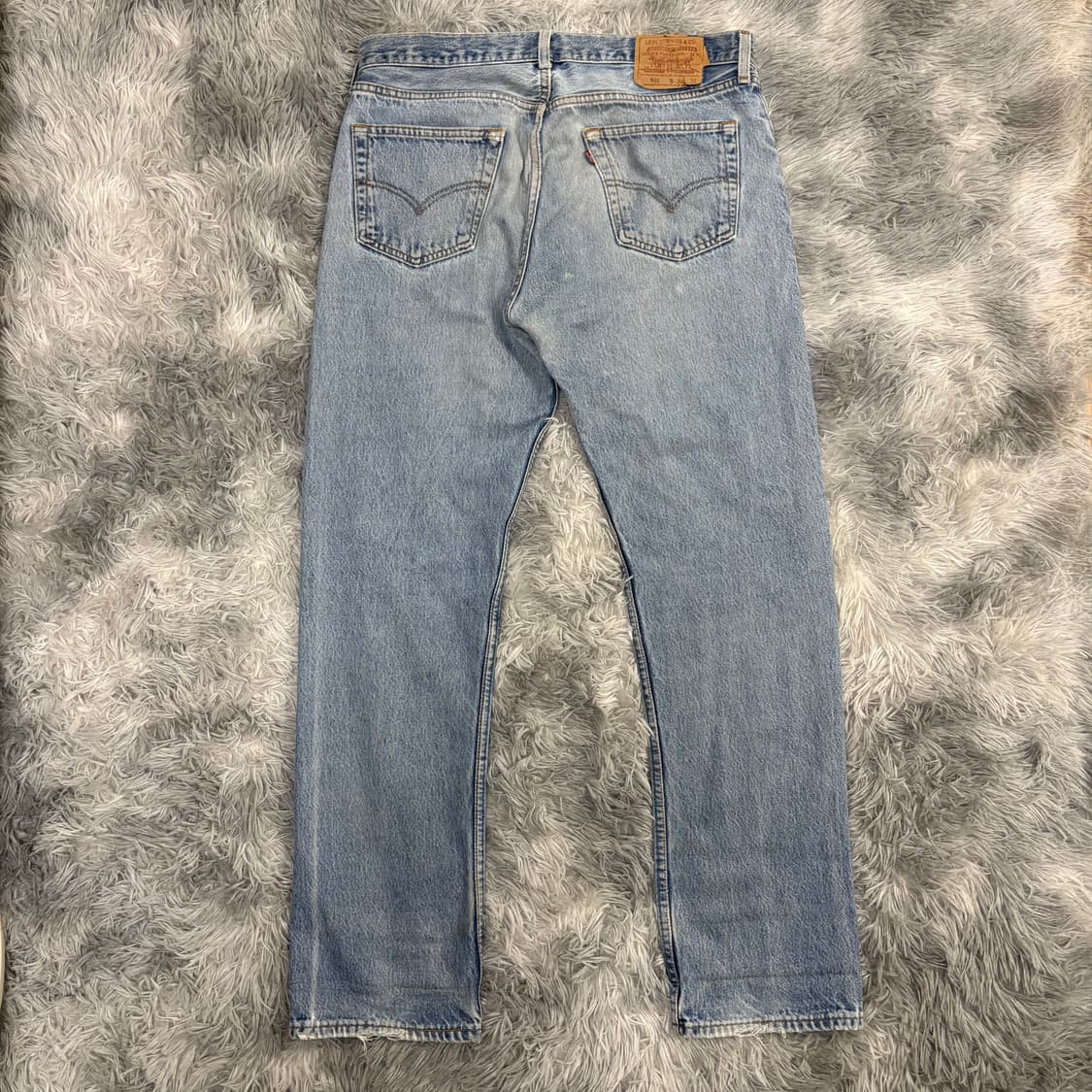90s Levi’s usa 501 연청 Distressed 상품이미지2