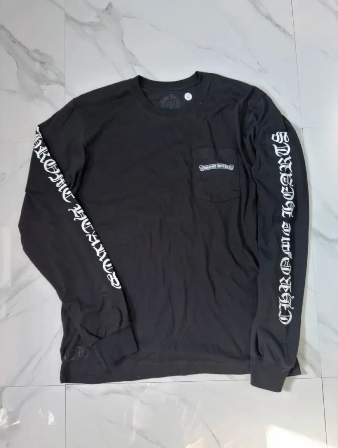 새상품 신형 크롬하츠 스크롤라벨 롱슬리브 L 상품이미지1