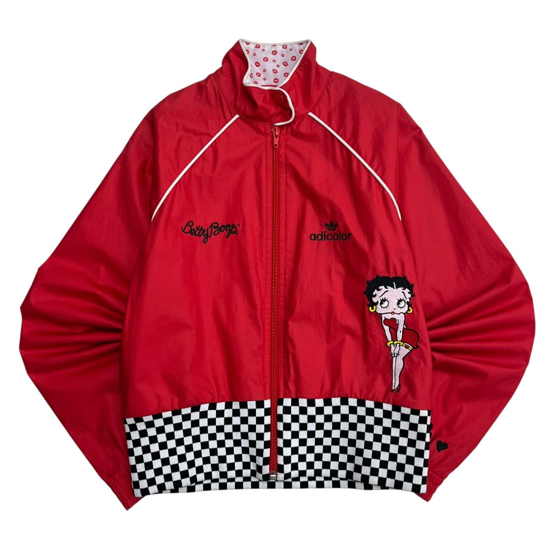 아디다스 X 베티붑 체커보드 레드 자켓 90 상품이미지3