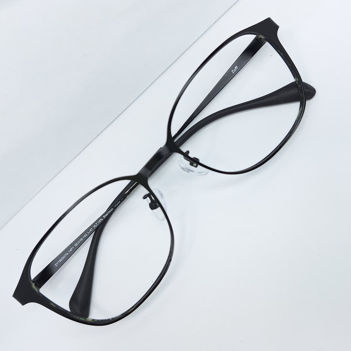 Zoff ZY192G07A 블랙 스테인리스 웰링턴 안경 안경테/빈티지 상품이미지1