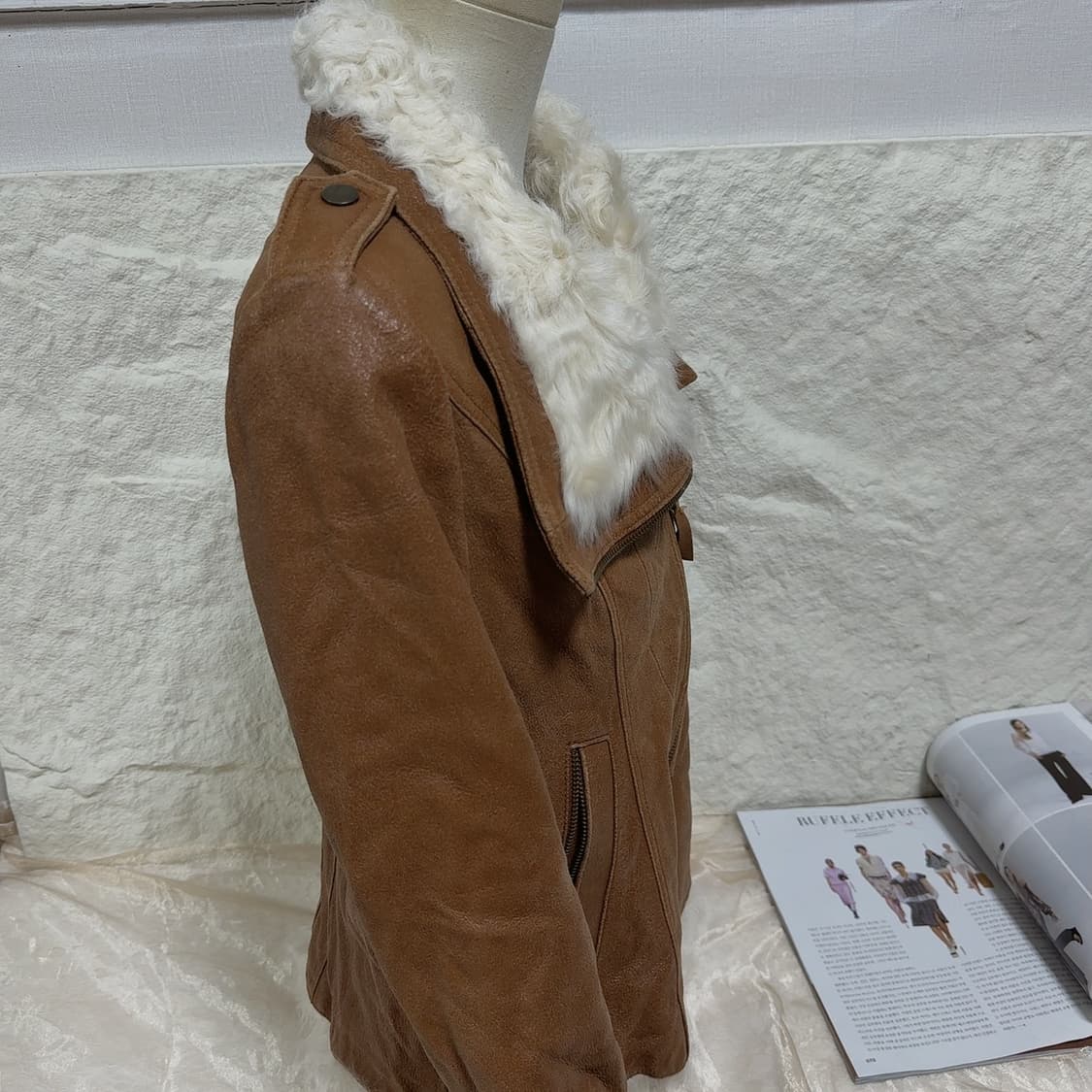 빈티지 토스카나  양털 칼라 양가죽자켓 상품이미지2