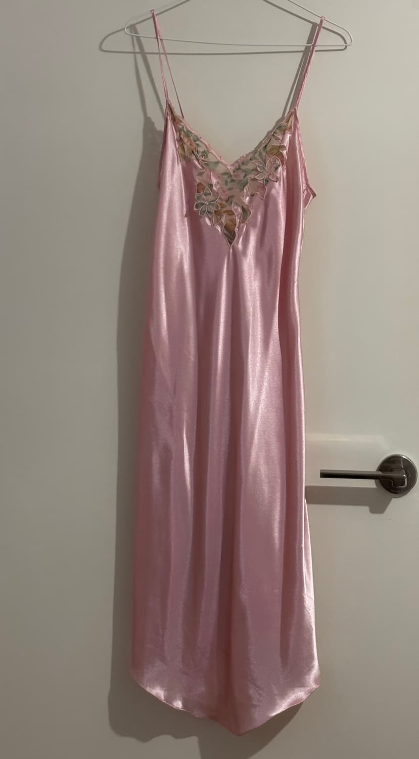 빈티지 슬립 드레스 핑크  상품이미지1