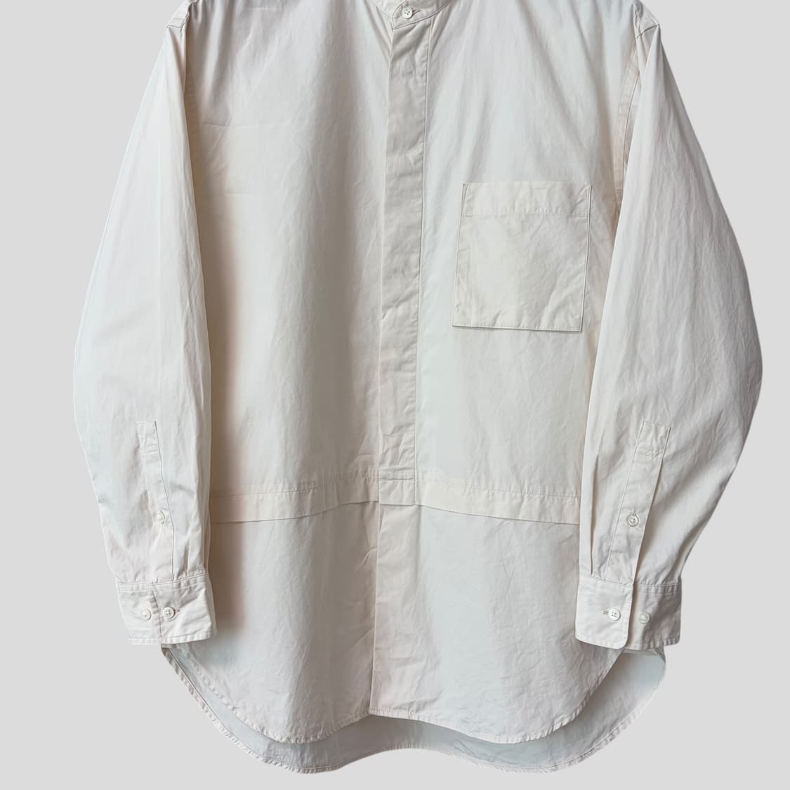 (M)유니클로 +J 수피마코튼 오버사이즈스탠칼라셔츠 상품이미지5