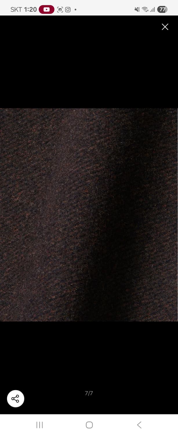 발마칸 울 코트 브라운 상품이미지7