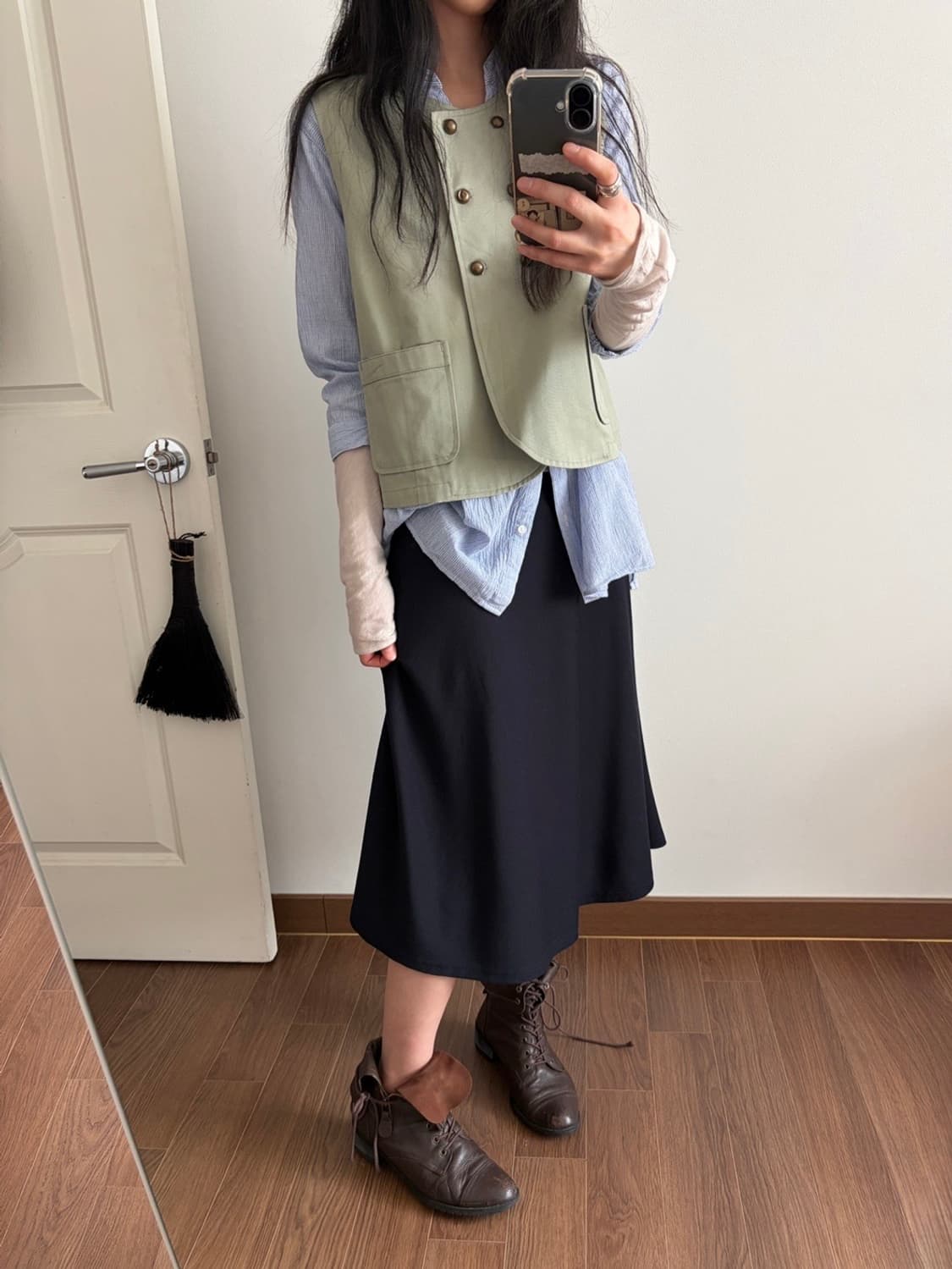 stripe patterned blouse 상품이미지3