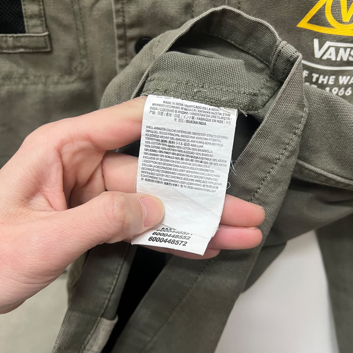 VANS 반스 밀리터리 드릴 초어 코트 자켓 L 상품이미지4