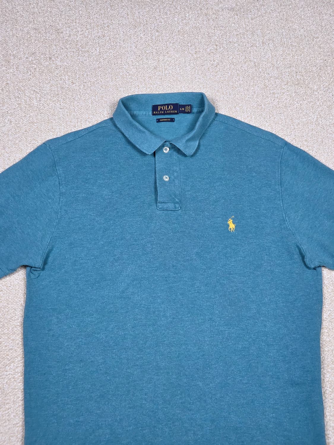 [폴로 랄프로렌] 커스텀 핏 코튼 메쉬 카라 반팔 티셔츠 | S00072 상품이미지2