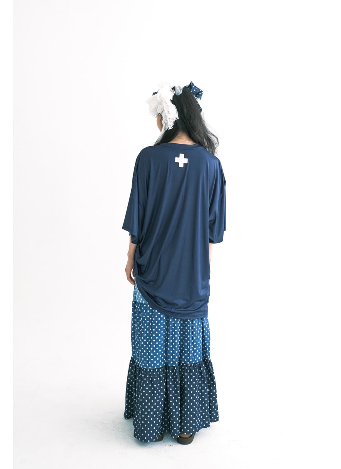 샵페어리 dot denim tiered skirt (denim) 상품이미지3