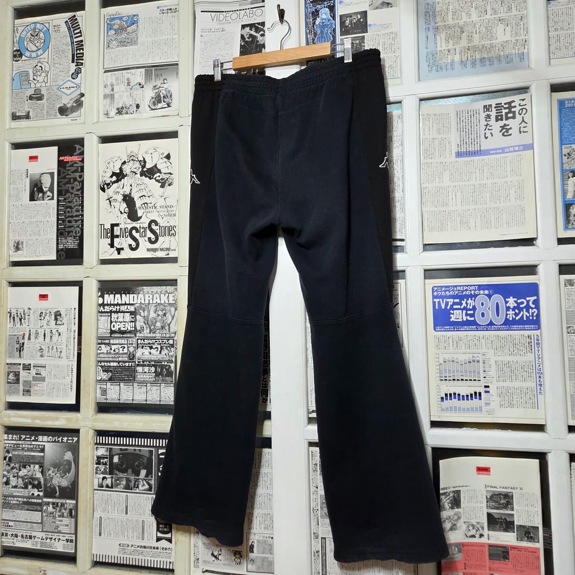 카파 네이비 코튼 와이드 트랙팬츠 상품이미지6