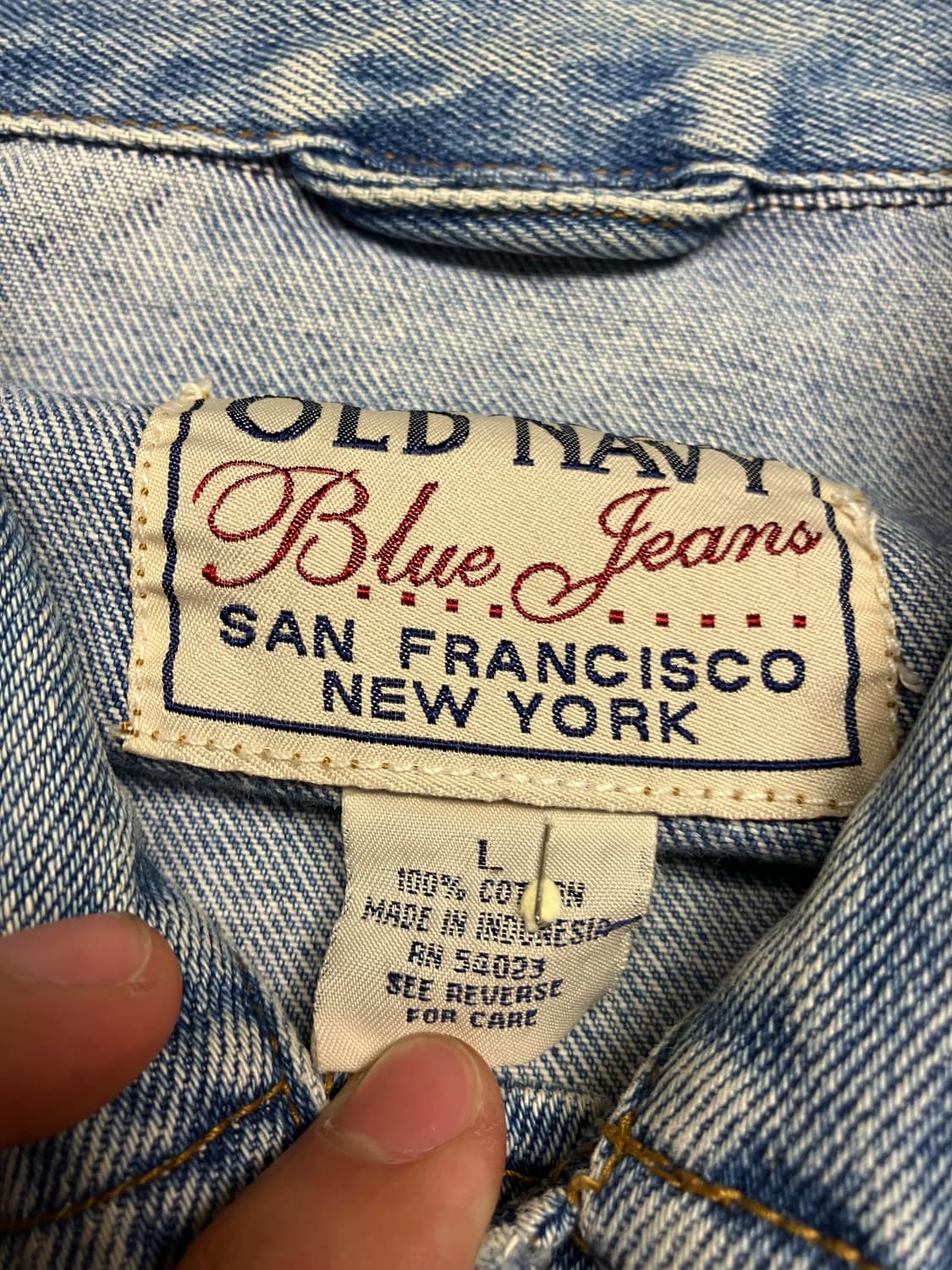 OLD NAVY 빈티지 패치 데님자켓 상품이미지6