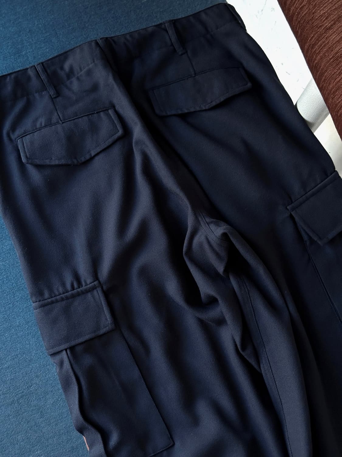 Rayon blend wide easy cargo pants 상품이미지7